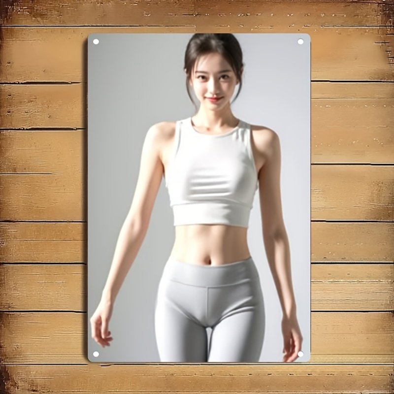 Home Gym Minimalist - Insegna in Metallo Moderna Minimalista 2D,