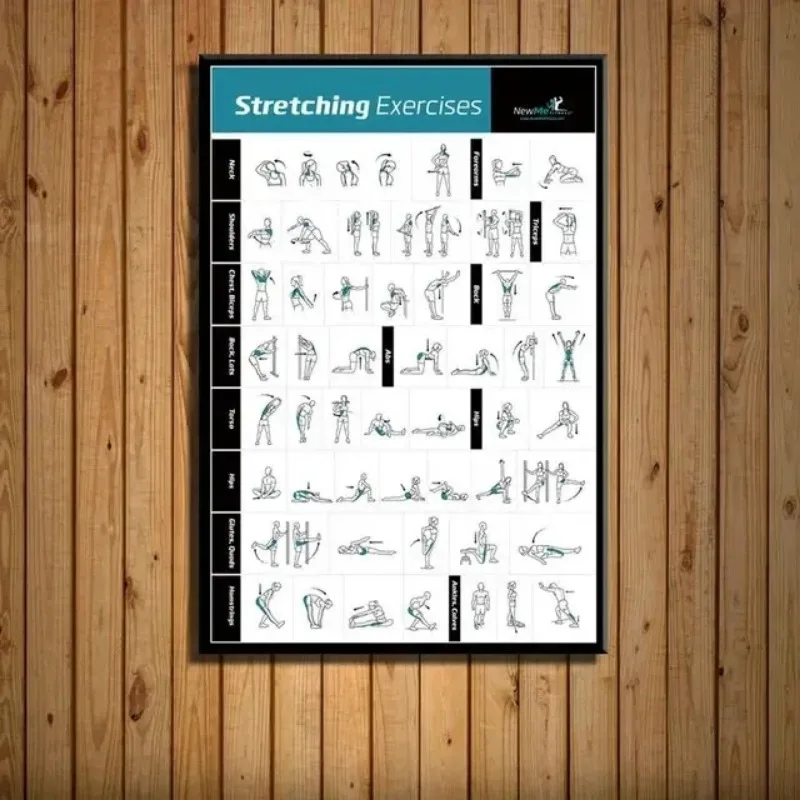 Home Gym Minimalist - Grafico di allenamento per esercizi per