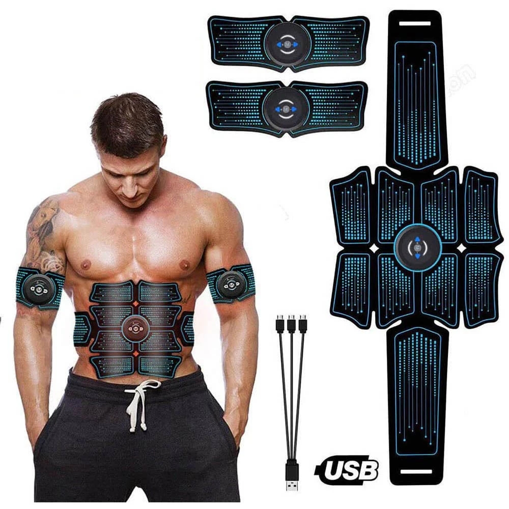 Home Gym Hack - Stimolatore Muscolare Addominale EMS, Massaggiatore Elettrico