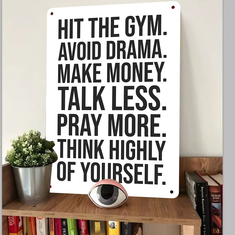 Citazione ispiratrice Targa in - Home Gym Minimalist recensione e prezzo