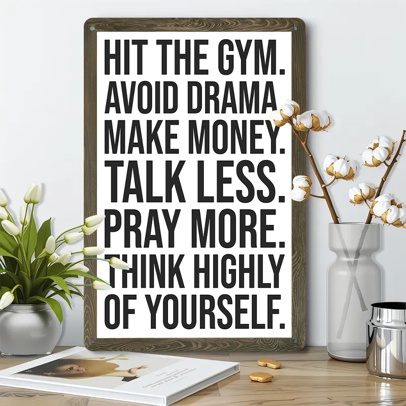 Citazione ispiratrice Targa in - Home Gym Minimalist recensione e prezzo