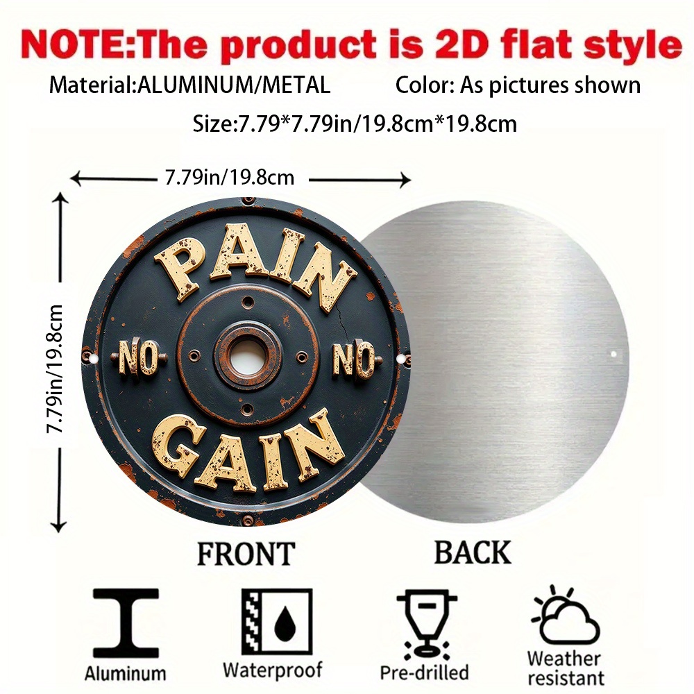 CIFBUY Targa Decorativa da Par - Home Gym Interior Design recensione e prezzo