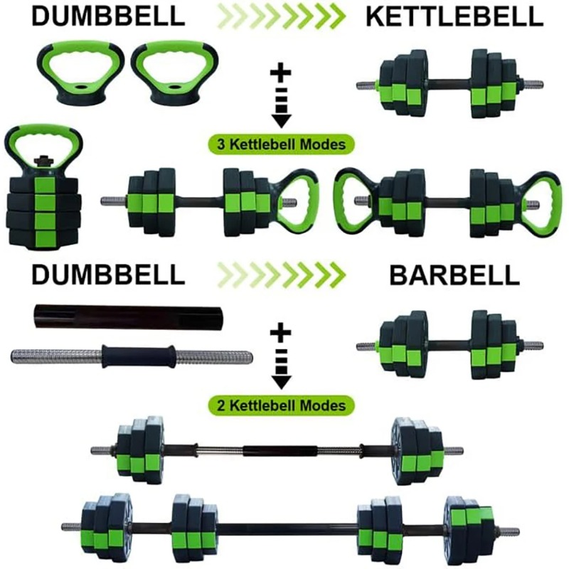 Set di manubri regolabili 4 in - Home Gym Dumbbell Set recensione e prezzo