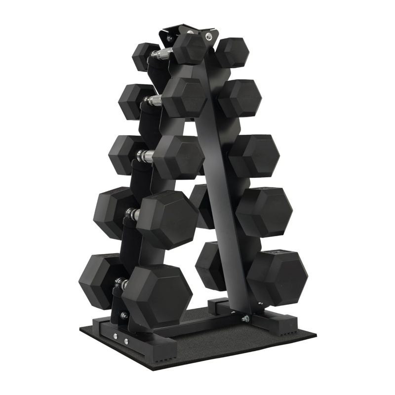 Set di manubri esagonali gomma - Home Gym Dumbbell Set recensione e prezzo