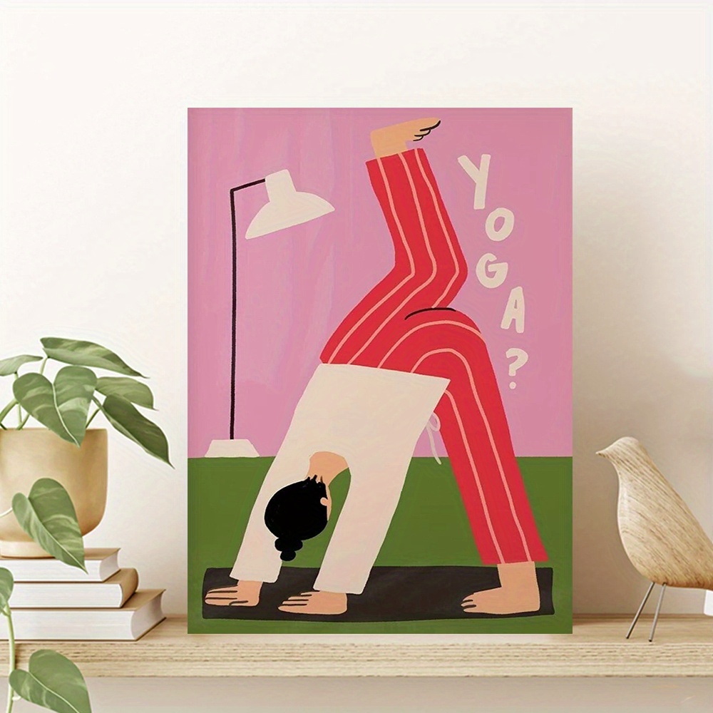 Stampa su tela Yoga Downward D - Home Gym Minimalist recensione e prezzo