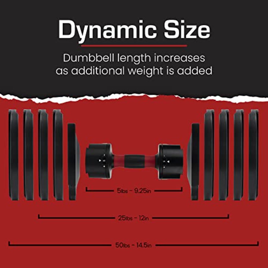 Set di manubri regolabili per  - Home Gym Dumbbell Set recensione e prezzo
